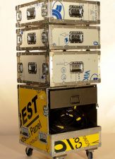 Empilage flightcase fin