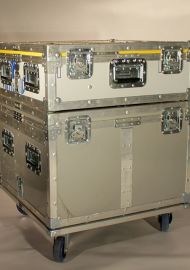 Plateau roulant djecase pour flightcase empilable